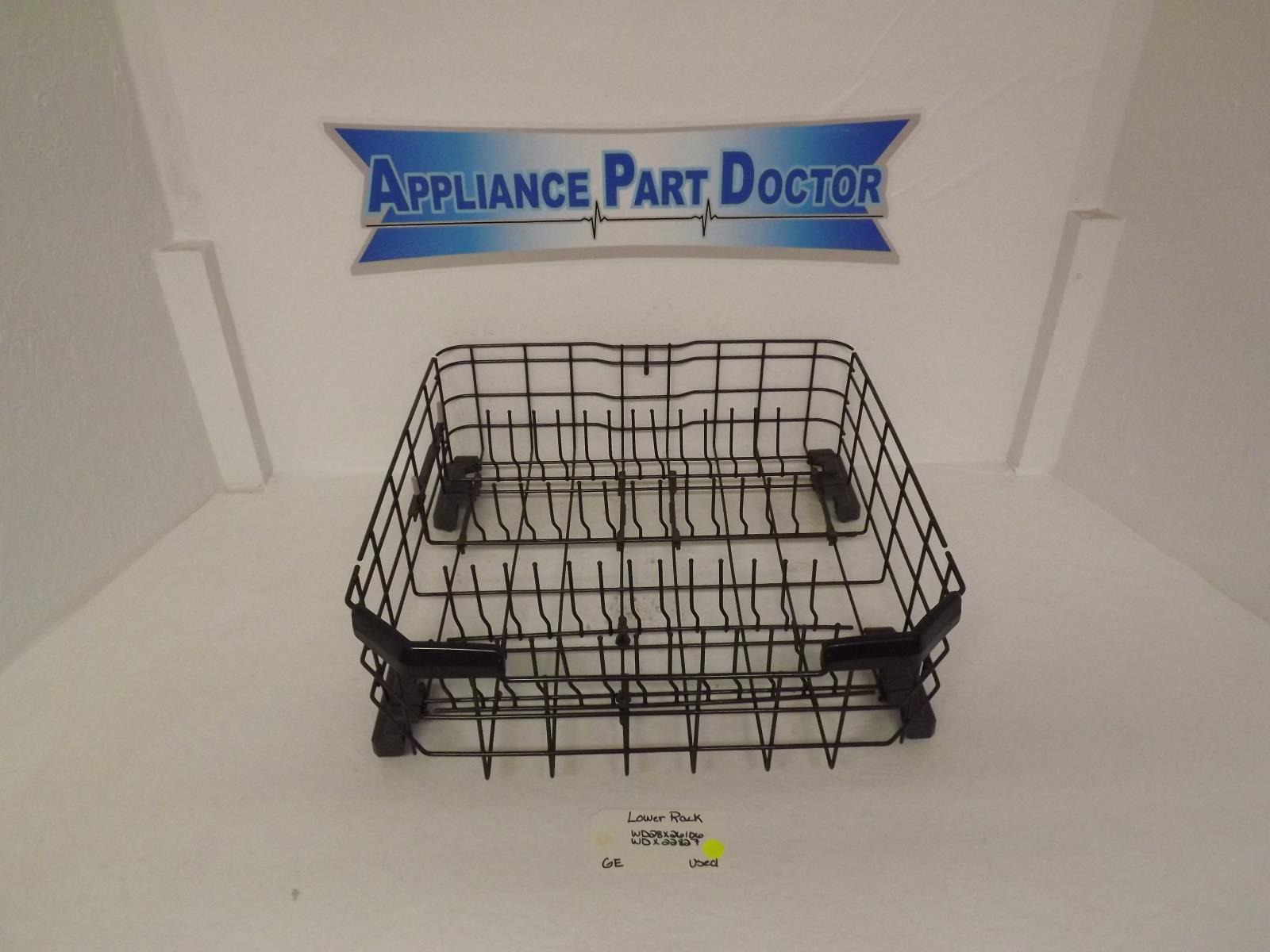 GE Dishwasher WD28X26106 WD28X22827 Lower Rack Used GE Dishwasher WD28X26106 WD28X22827 Lower Rack Used